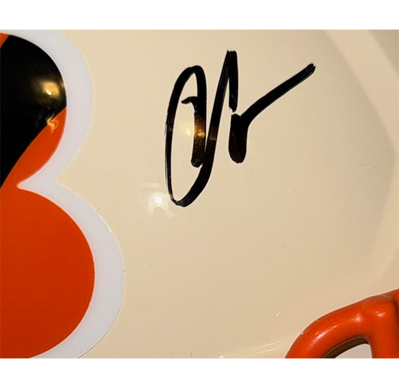 Chad Johnson Signed Cincinnati Bengals Retro Full Size Helmet JSA