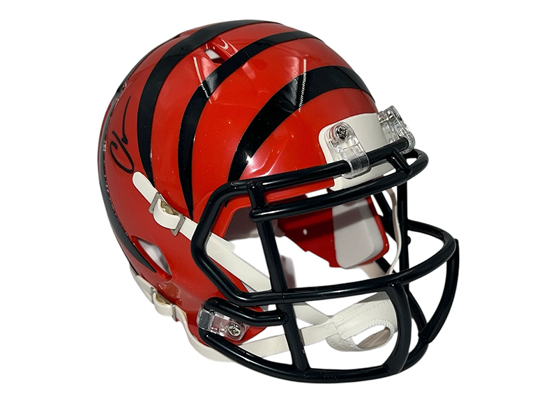 Chad Johnson Signed Cincinnati Bengals Speed Mini helmet Beckett