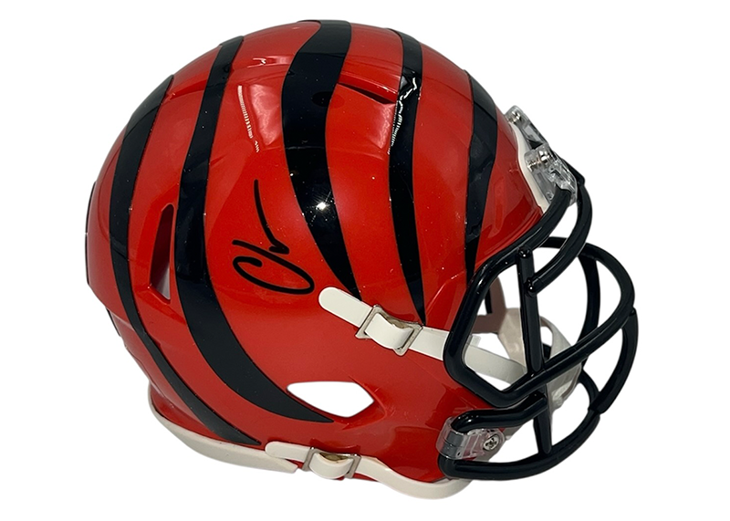 Chad Johnson Signed Cincinnati Bengals Speed Mini helmet Beckett