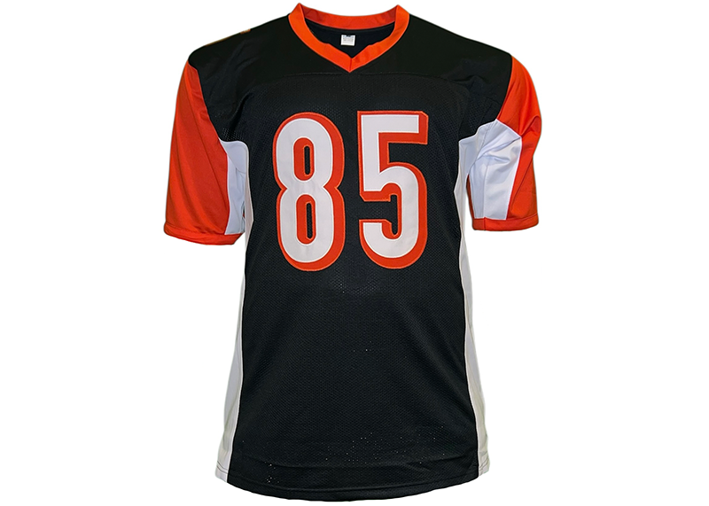 Chad Johnson Signed Cincinnati Black Football Jersey Beckett