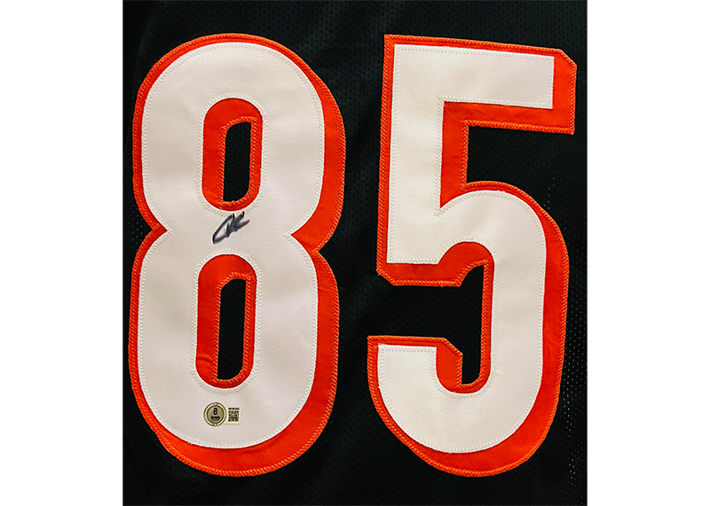 Chad Johnson Signed Cincinnati Black Football Jersey Beckett