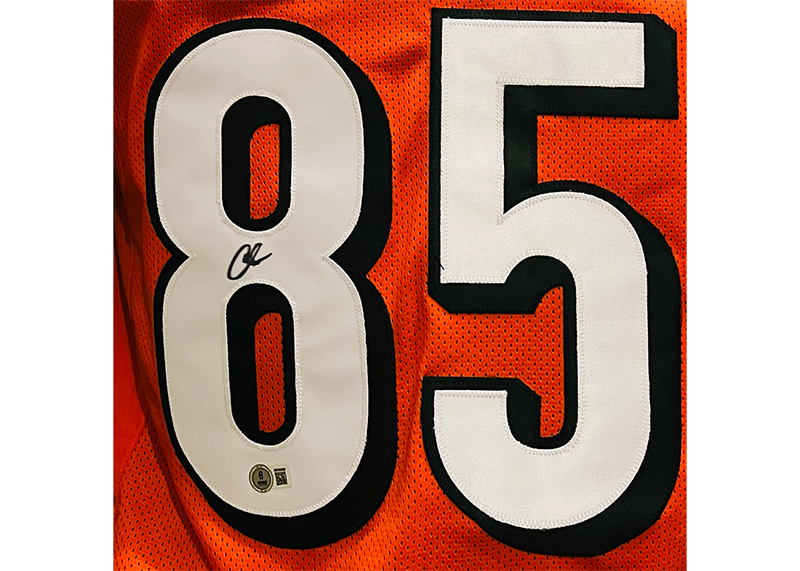 Chad Johnson Signed Cincinnati Orange Football Jersey Beckett