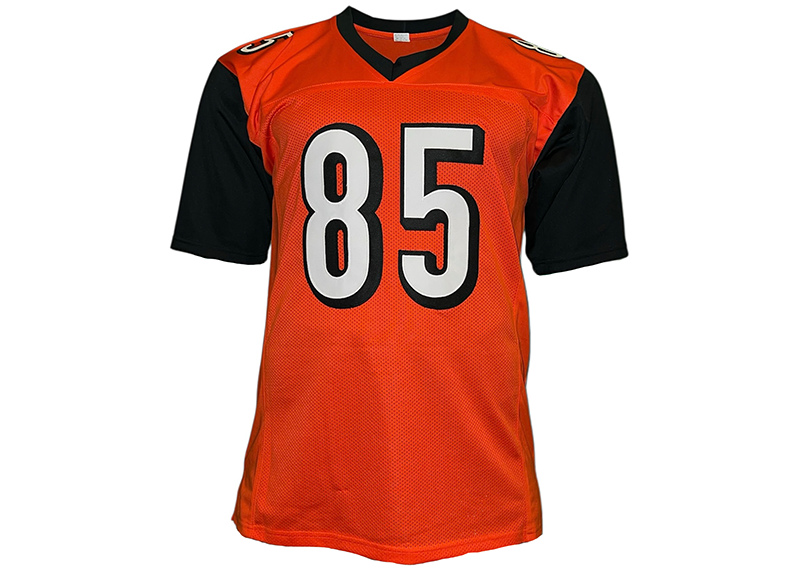 Chad Johnson Signed Cincinnati Orange Football Jersey Beckett