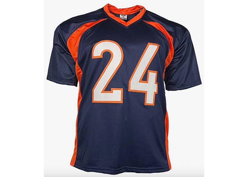 Champ Bailey Signed Custom Blue Football Jersey (JSA)