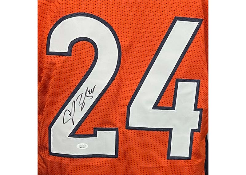 Champ Bailey Signed Custom Orange Football Jersey (JSA)