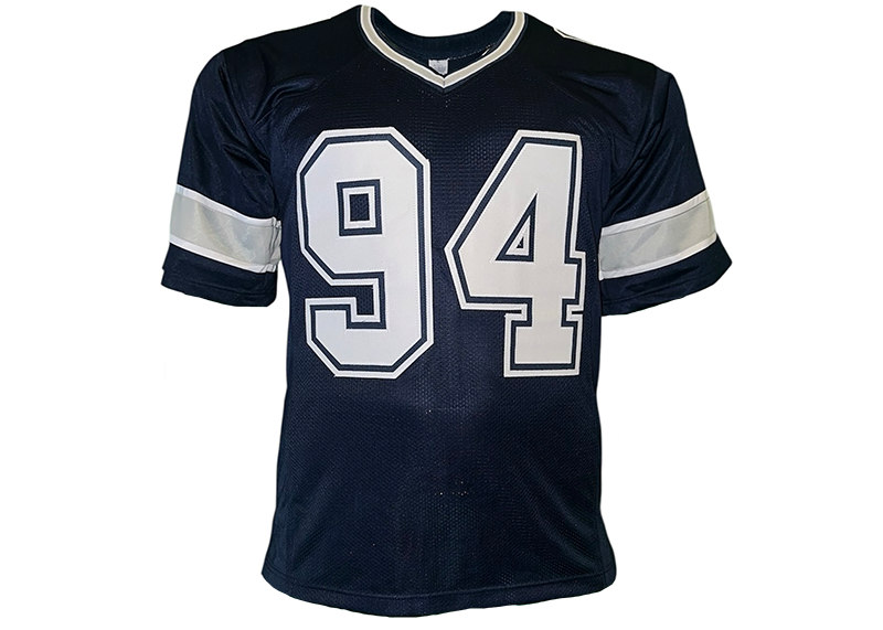 Charles Haley Signed Dallas Blue Football Jersey JSA