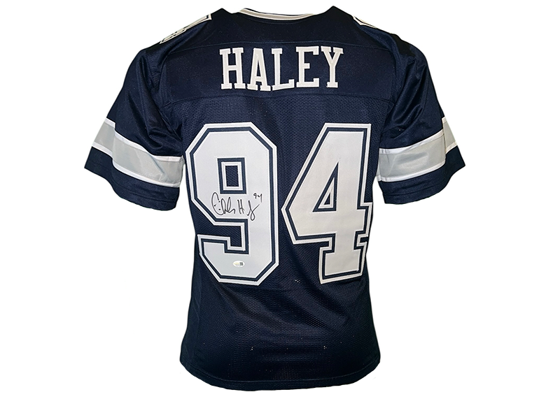 Charles Haley Signed Dallas Blue Football Jersey JSA