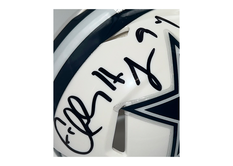 Charles Haley Signed Dallas Cowboys Alt Mini Speed Helmet JSA