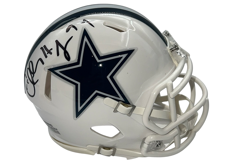 Charles Haley Signed Dallas Cowboys Alt Mini Speed Helmet JSA
