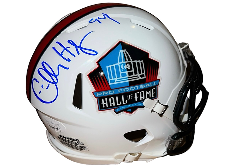 Charles Haley Signed Hall Of Fame Mini Speed Helmet JSA