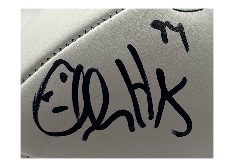 Charles Haley Signed Official NFL San Francisco Logo White Football (JSA)