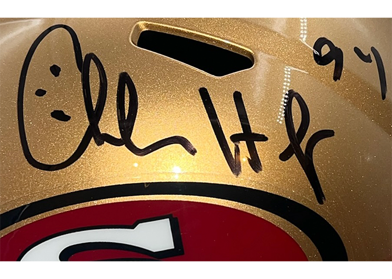 Charles Haley Signed San Francisco 49ers Full Size Speed Helmet JSA