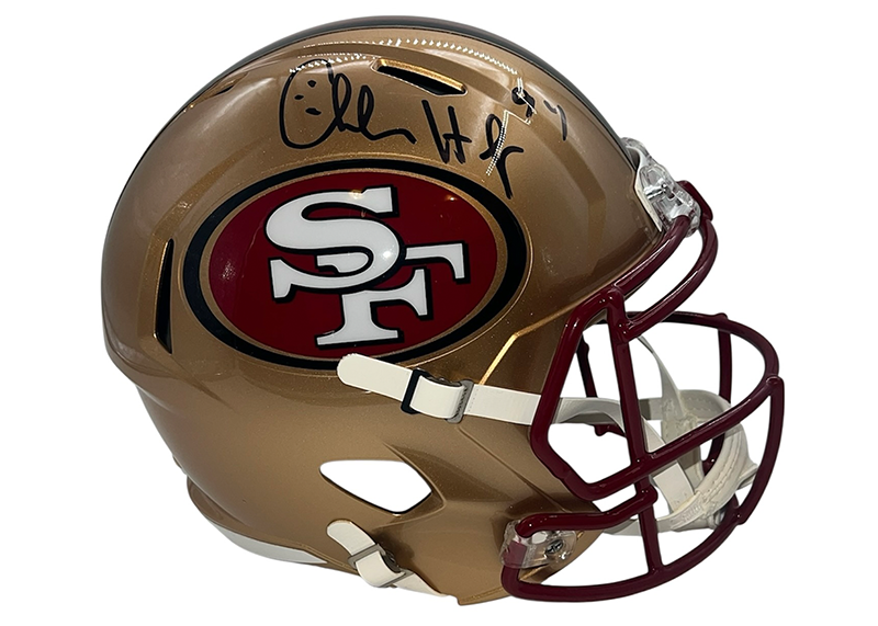Charles Haley Signed San Francisco 49ers Full Size Speed Helmet JSA