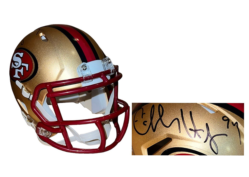 Charles Haley Signed San Francisco 49ers Mini Speed Helmet JSA