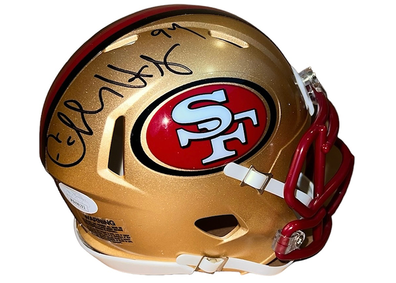 Charles Haley Signed San Francisco 49ers Mini Speed Helmet JSA