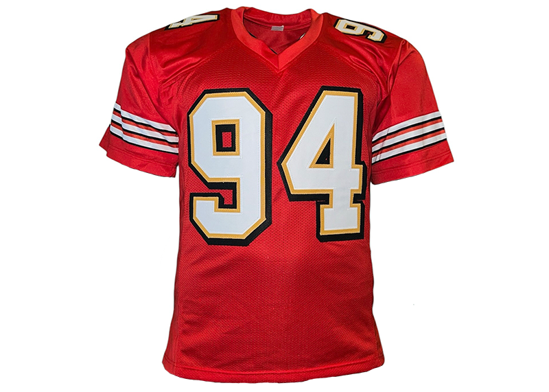 Charles Haley Signed San Francisco Red Jersey JSA