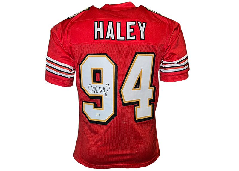 Charles Haley Signed San Francisco Red Jersey JSA