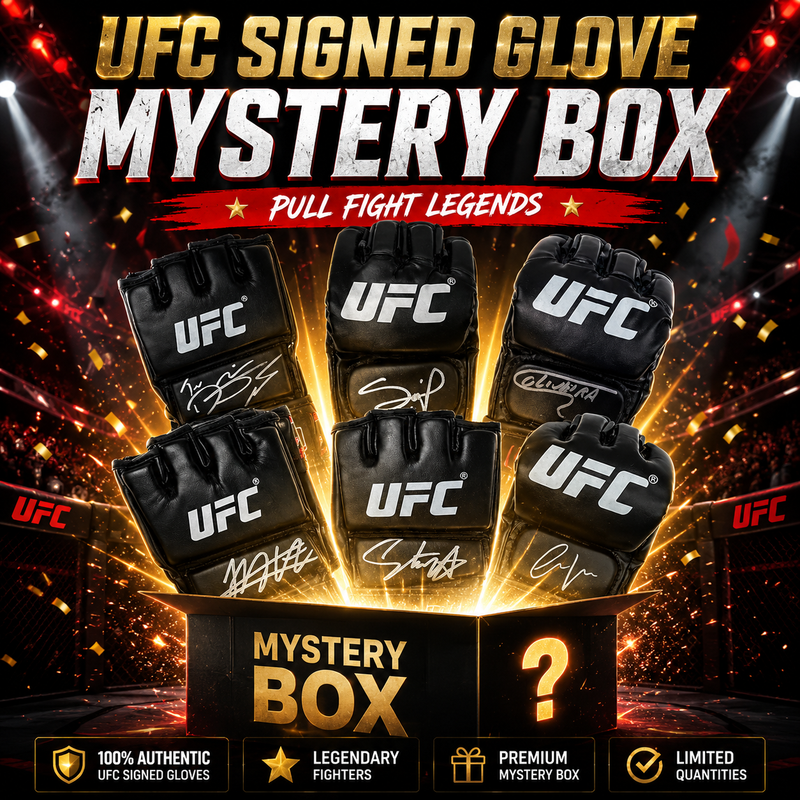 Autographed/Signed UFC MMA Glove Mystery Box with PSA JSA or Beckett COA