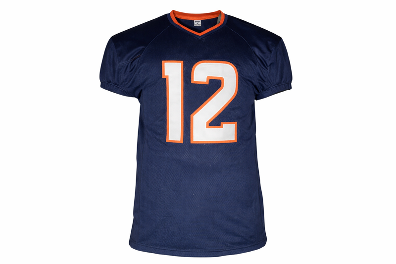 RJ Harvey Signed Denver Blue Game Cut Football Jersey JSA