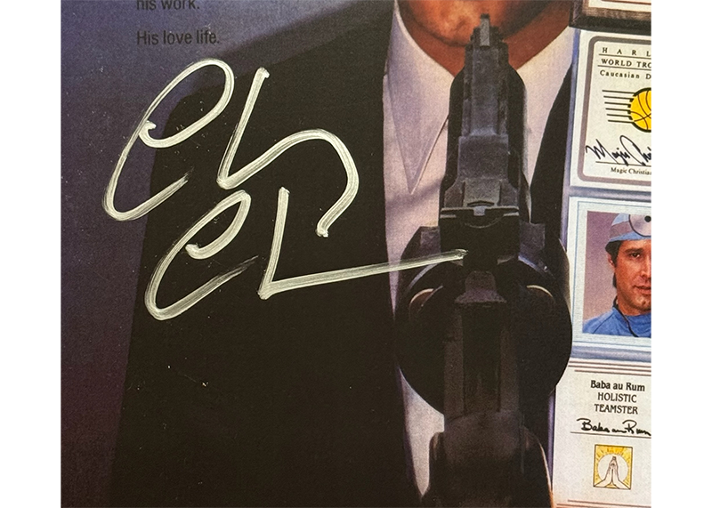 Chevy Chase Autographed Fletch 11x17 Movie Photo Beckett