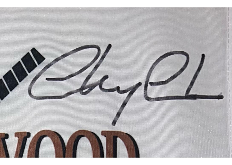 Chevy Chase Caddyshack Autographed Bushwood 13x17 Flag Beckett