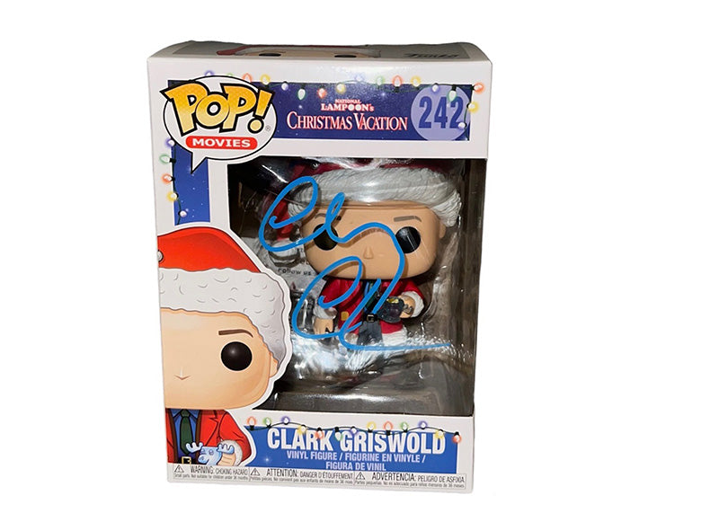 Chevy Chase Clark Griswold Christmas Vacation Signed Funko Pop Figure JSA