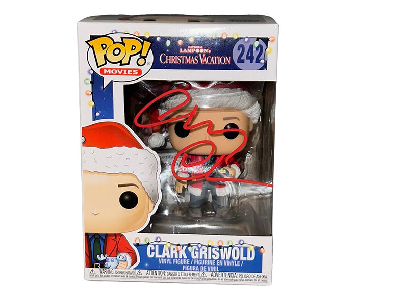 Chevy Chase Clark Griswold Christmas Vacation Signed Funko Pop Figure JSA