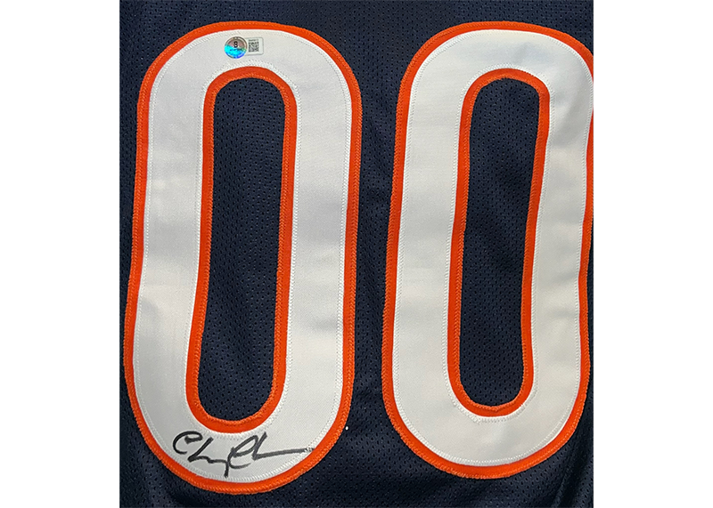 Chevy Chase Griswold Signed Chicago Blue Football Jersey Beckett