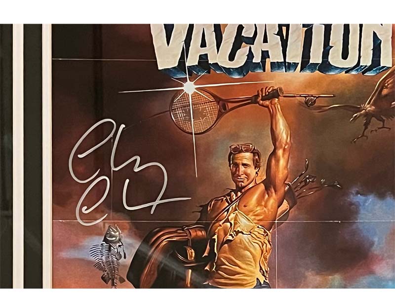 Chevy Chase Signed 16x20 National Lampoon's Vacation Framed Photo Beckett