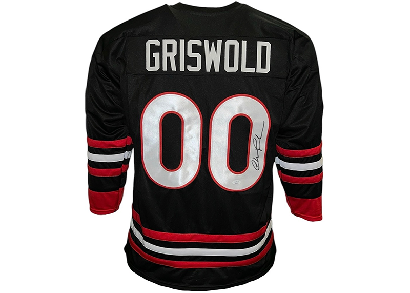 Chevy Chase Signed Black Griswold Lampoons Christmas Vacation Jersey JSA