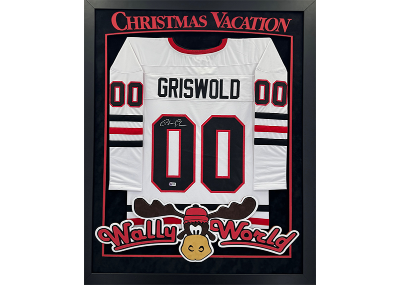 Chevy Chase Signed Griswold Lampoons Christmas Vacation Framed 34x42 Jersey