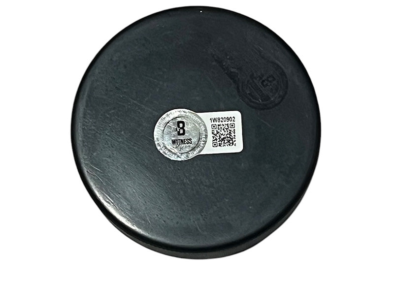 Chris Chelios Signed Hockey Puck HOF 2013 Inscription BECKETT