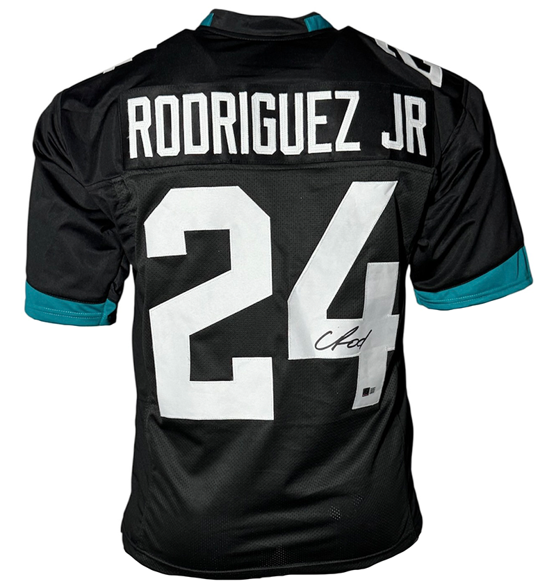 Chris Rodriguez Jr Signed Jacksonville Black Football Jersey GTSM
