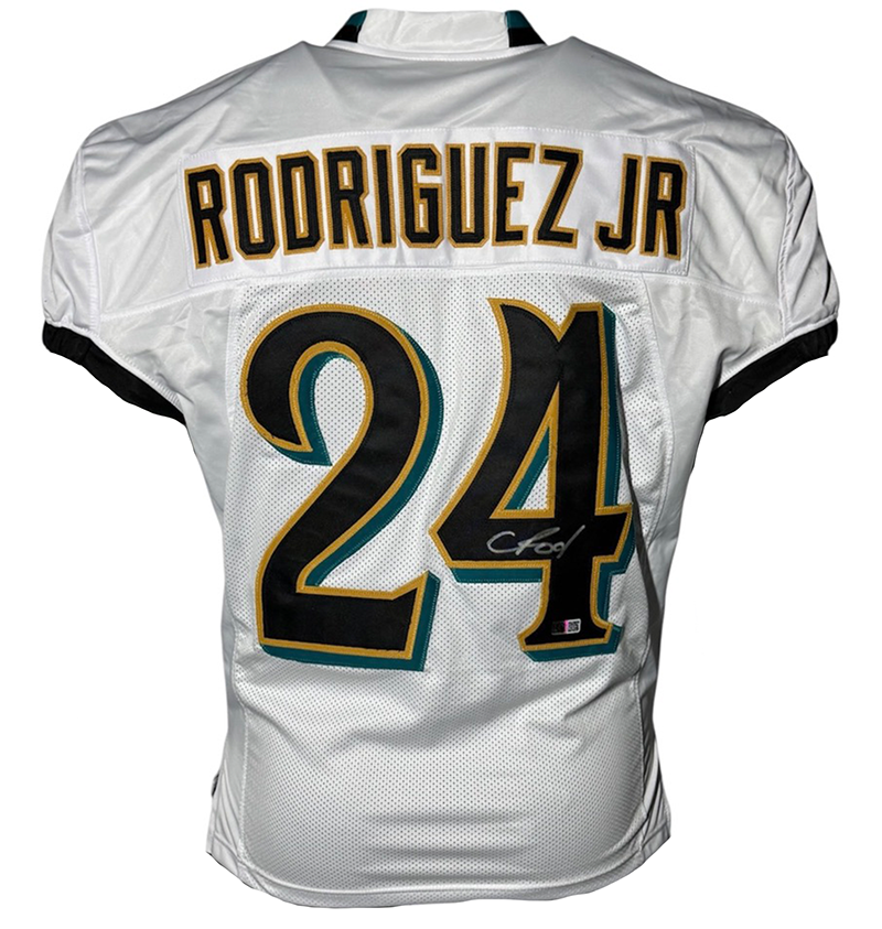 Chris Rodriguez Jr Signed Jacksonville White Football Jersey GTSM