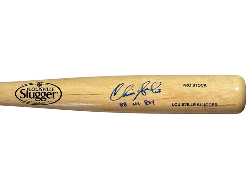 Chris Sabo Signed Louisville Slugger Baseball Bat with "88 NL ROY" Insc JSA