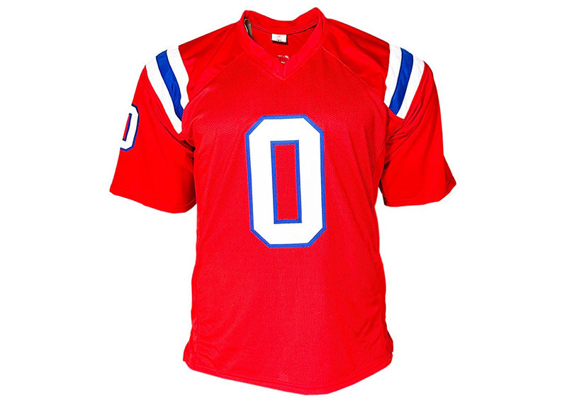 Christian Gonzalez Signed New England Red Football Jersey Beckett