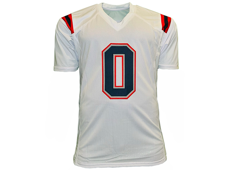 Christian Gonzalez Signed New England White Football Jersey Beckett