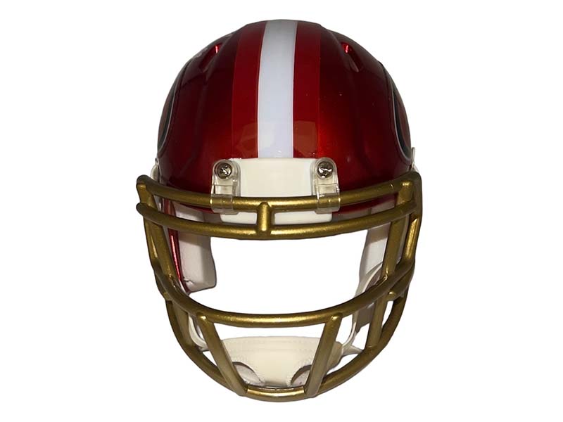 Christian McCaffrey Signed San Francisco 49ers Flash Speed Mini Football Helmet (Beckett)