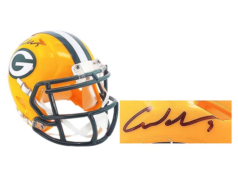 Christian Watson Signed Green Bay Packers Speed Mini Football Helmet (Beckett)