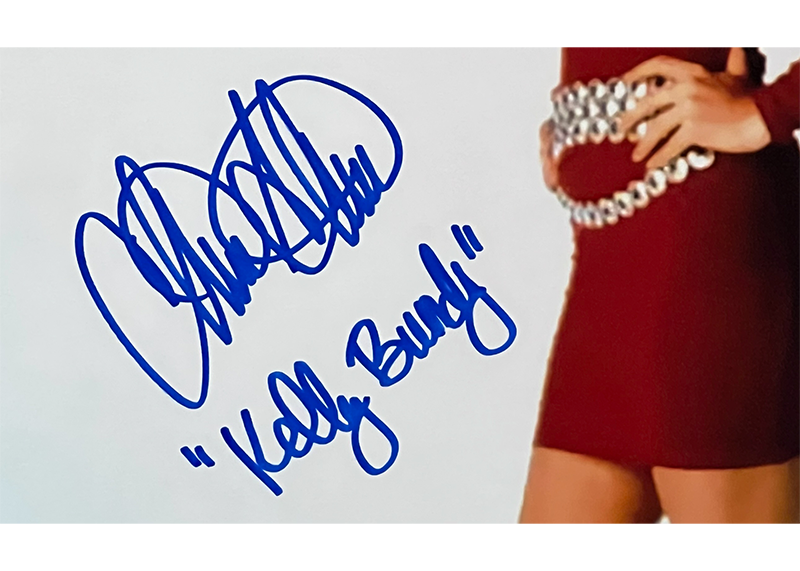 Christina Applegate Signed Married With Children 11x14 Photo JSA Kelly Bundy Inscription