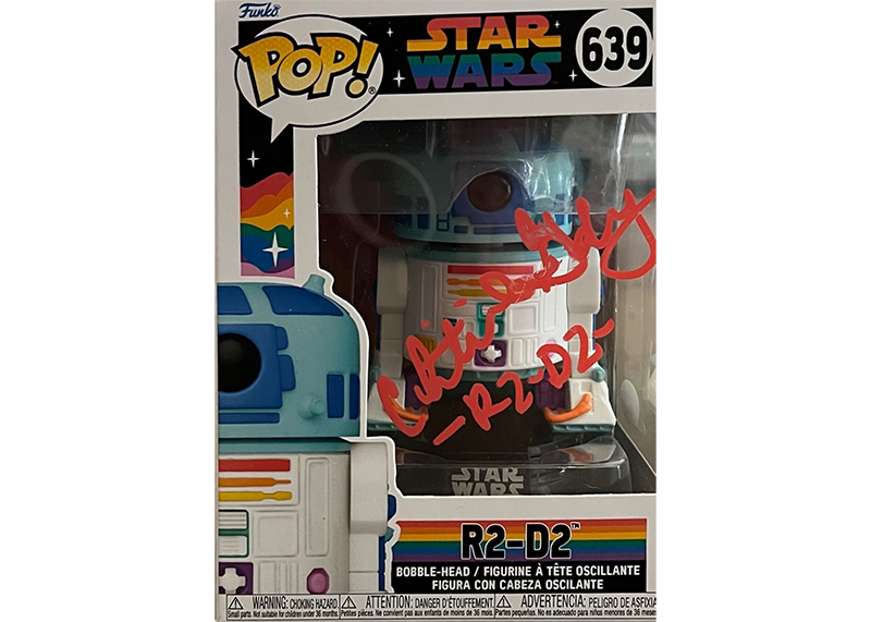 Christine Galey Signed R2-D2 Star Wars Funko Pop JSA