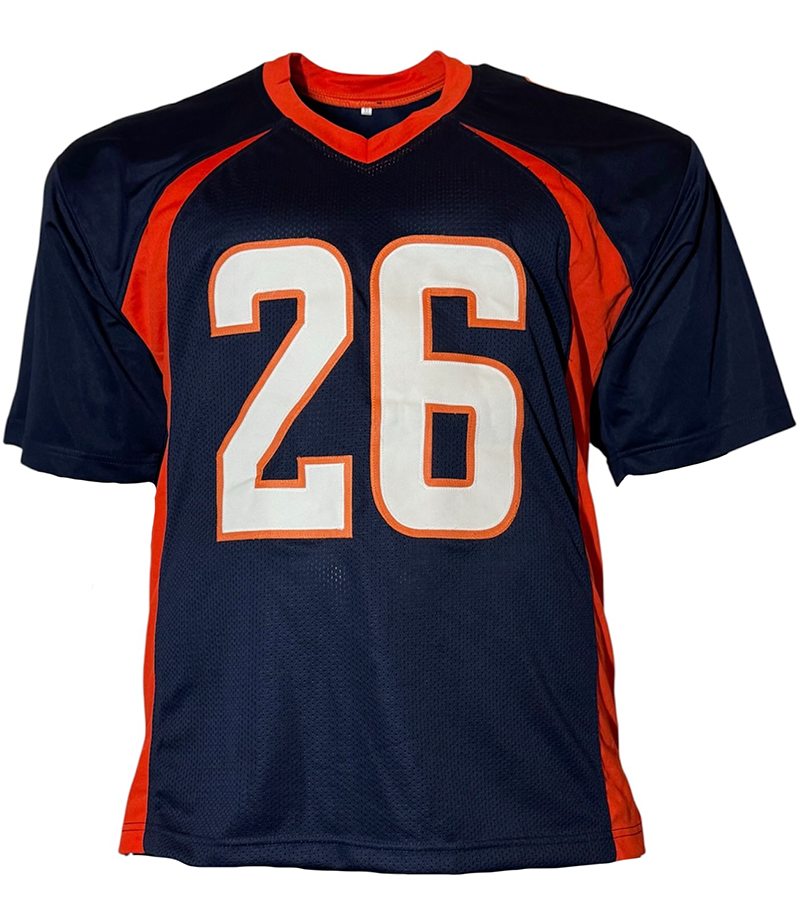 Clinton Portis Signed Denver Blue Football Jersey JSA