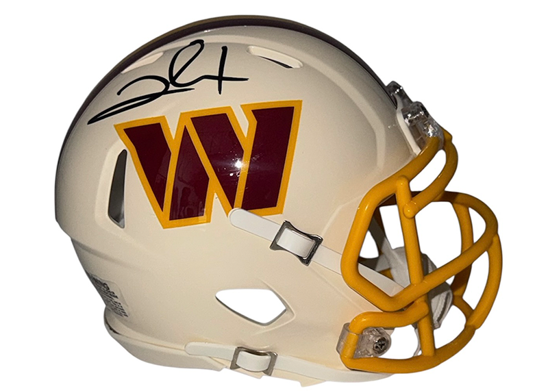 Clinton Portis Signed Washington Redskins Retro Mini Helmet JSA