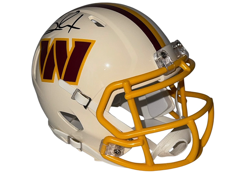 Clinton Portis Signed Washington Redskins Retro Mini Helmet JSA