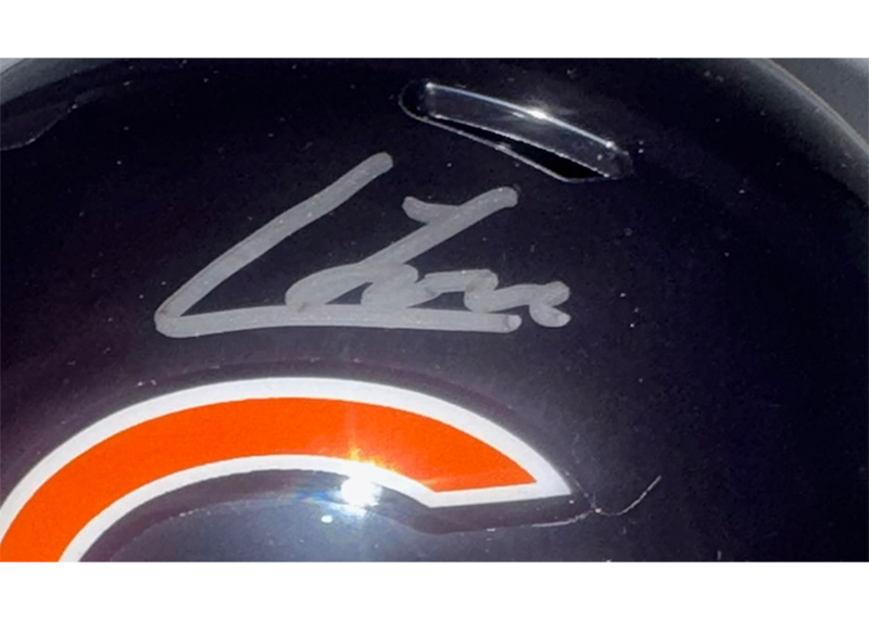 Colston Loveland Autographed Chicago Bears Speed Mini Helmet JSA
