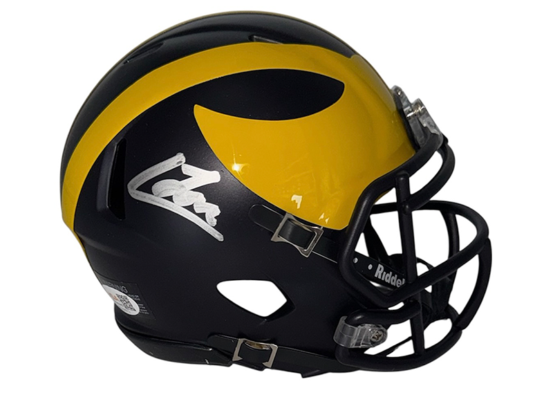 Colston Loveland Autographed Michigan Wolverines Speed Mini JSA