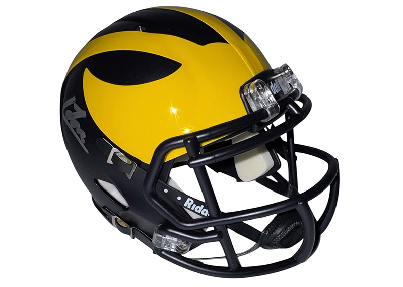Colston Loveland Autographed Michigan Wolverines Speed Mini JSA