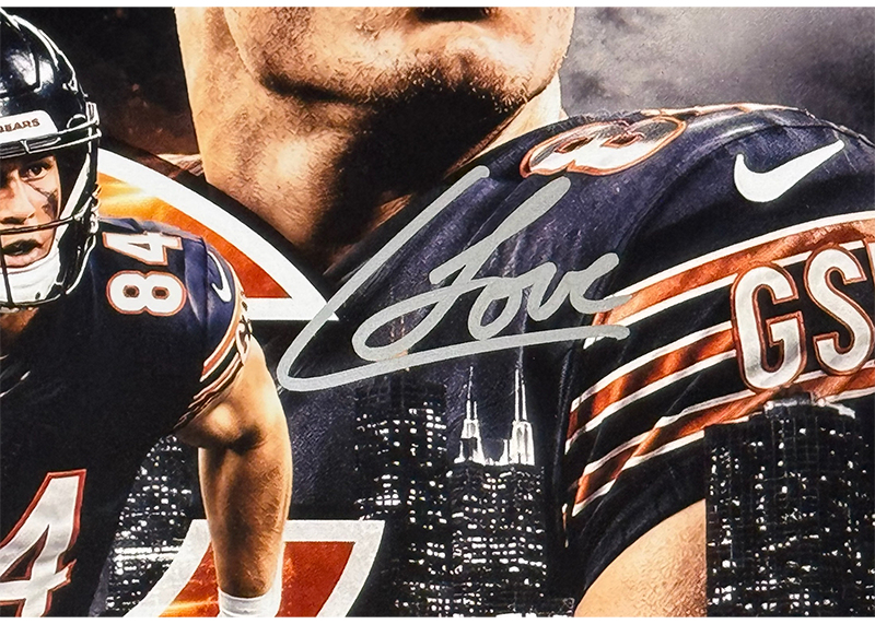 Colston Loveland Signed Chicago Bears 16x20 Photo JSA
