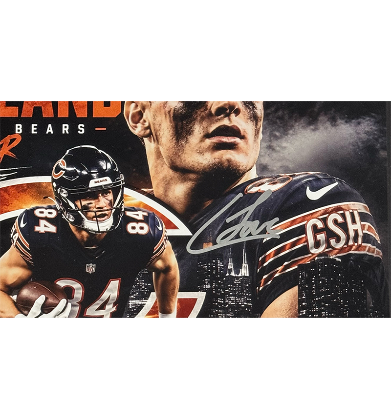 Colston Loveland Signed Chicago Bears 3D Light Up Framed 16x20 Photo JSA