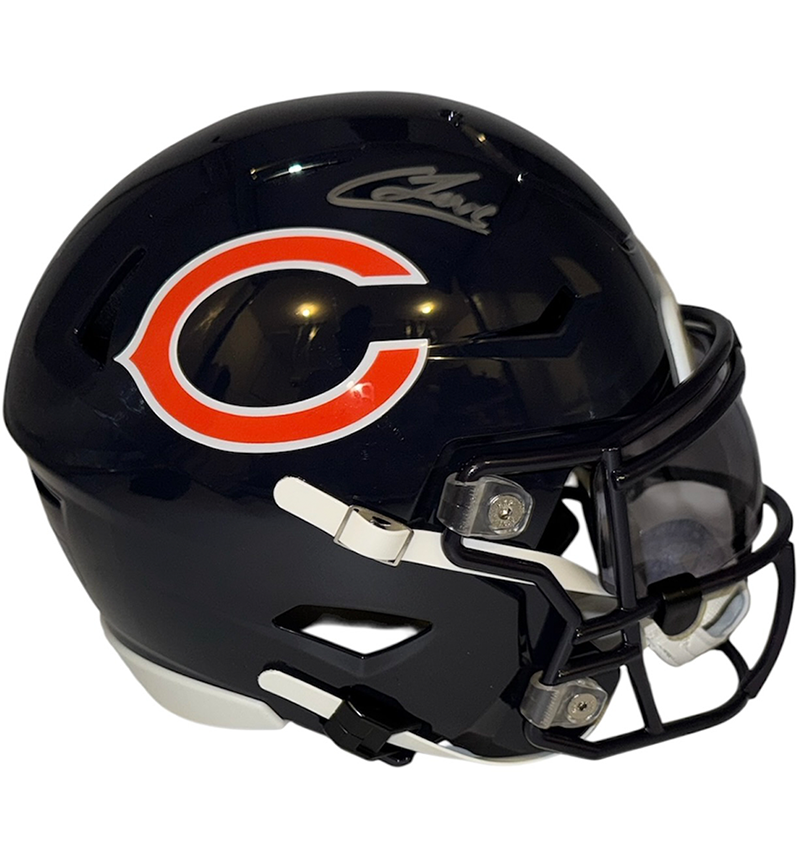 Colston Loveland Signed Chicago Bears Speed Midi Helmet PSA